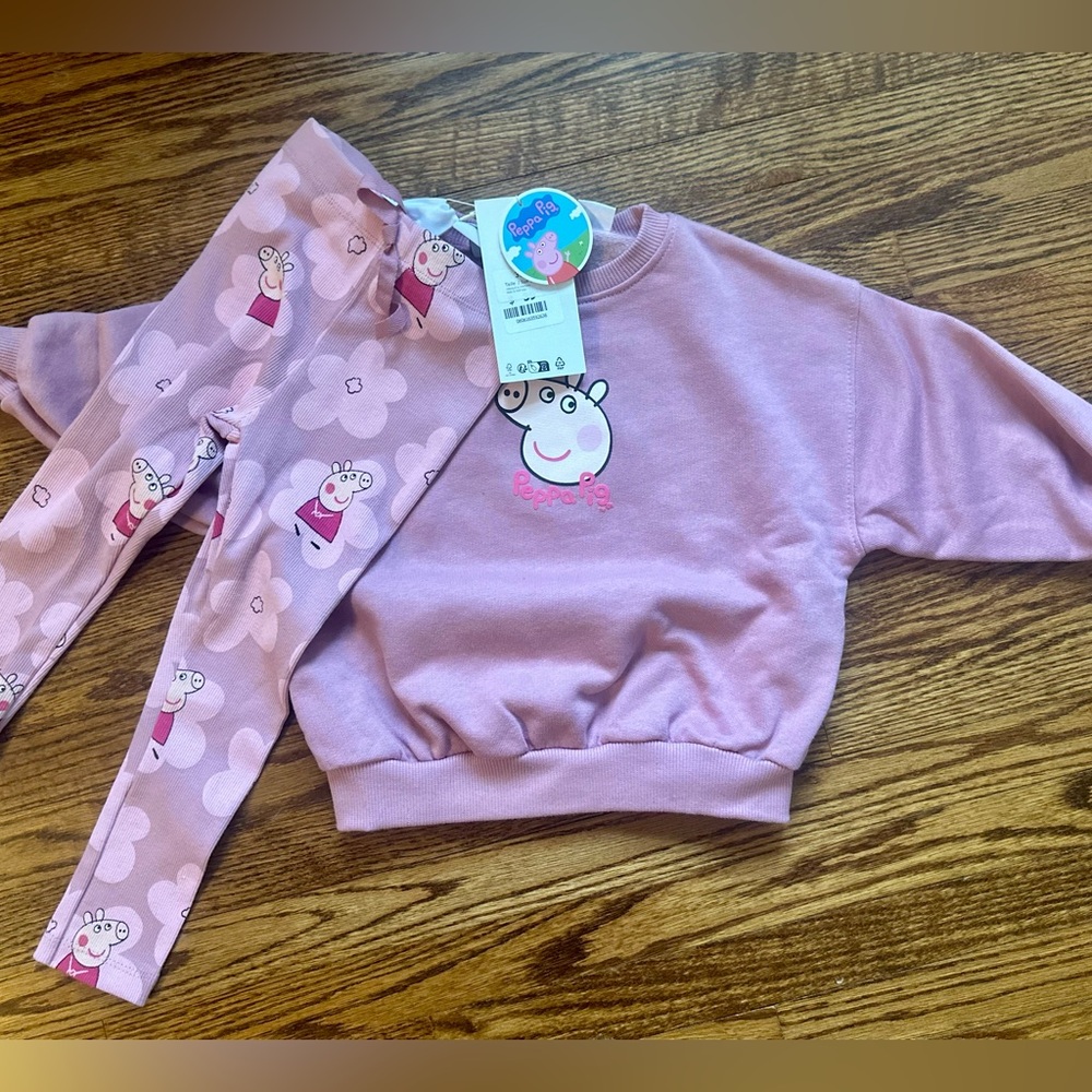 BNWT Zara Peppa Pig matching set